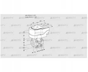 IFC3T40/40N05-40PPPP/20-60Q3T (88302570) Регулирующий клапан с сервоприводом Kromschroder