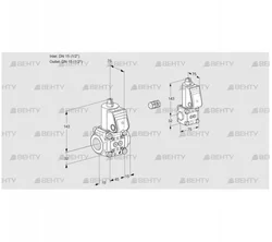 VAS1E15R/15R05NWR/PP/BS (88107844) Газовый клапан Kromschroder