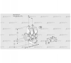 VCG2E50R/40R05NGEWR/4-PP/3-PP (88104639) Клапан с регулятором соотношения Kromschroder