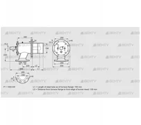 ZIO 200RB-150/135-(20)D (84277027) Газовая горелка Kromschroder