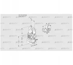 VAG1-/25R/NWAE (88024258) Газовый клапан с регулятором соотношения Kromschroder