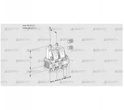 VCS2E50R/25R05FNNVWR3/PPPP/PPPP (88101763) Сдвоенный газовый клапан Kromschroder