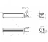 Тангенциальный вентилятор ebmpapst QL3/2000A2-2112LH-447bz