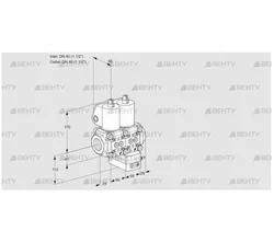 VCG2E40R/40R05NGEWL/PPPP/PPPP (88104017) Клапан с регулятором соотношения Kromschroder