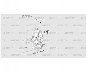 VAG120R/NWAE (88012712) Газовый клапан с регулятором соотношения Kromschroder