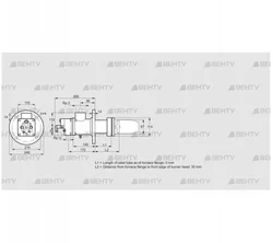 BIC 80HLR-0/35-(56)D (84199063) Газовая горелка Kromschroder