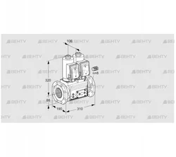 VCS780F05NNWSR3E/PPPP/PPPP (88203628) Сдвоенный газовый клапан Kromschroder