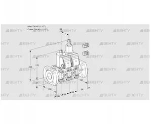 VCS2E40F/40F05NLWR3/PPPP/PPPP (88100110) Сдвоенный газовый клапан Kromschroder