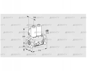 VCS780F05NNWL3E/PPPP/PPPP (88204214) Сдвоенный газовый клапан Kromschroder