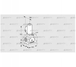 VAS7T80A05NKGLB/PP/PP (88206837) Газовый клапан Kromschroder