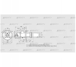 BIC 80RB-400/435-(6)E (84032051) Газовая горелка Kromschroder