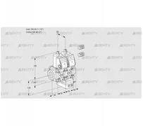 VCH3E40R/50R05NHEWR3/PPPP/PPPP (88101585) Клапан с регулятором расхода Kromschroder