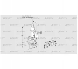 VAS120/-R/LW (88024043) Газовый клапан Kromschroder