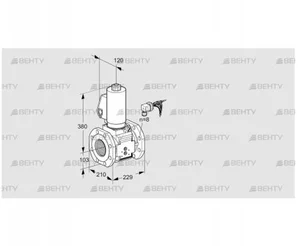 VAS8100F05NWGLB/PP/PP (88204983) Газовый клапан Kromschroder