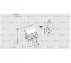 VCG1E25R/25R05FNGEWL/PPBS/PPPP (88105875) Клапан с регулятором соотношения Kromschroder