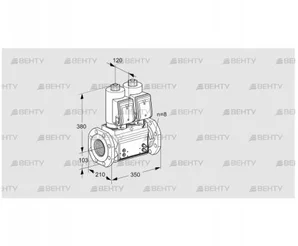 VCS8T100A05NNWSRB/PPMM/PPMM (88204010) Сдвоенный газовый клапан Kromschroder