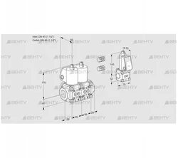 VCS2E40R/40R05NNWL3/PPZS/PPPP (88100304) Сдвоенный газовый клапан Kromschroder