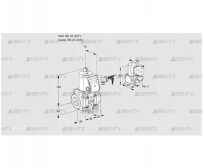 VAS120R/NK (88003941) Газовый клапан Kromschroder