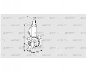 VAS6T65A05LQGLE/PP/PP (88206795) Газовый клапан Kromschroder