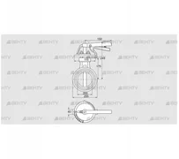 DKR 200Z03H650D (72701530) Дроссельная заслонка Kromschroder