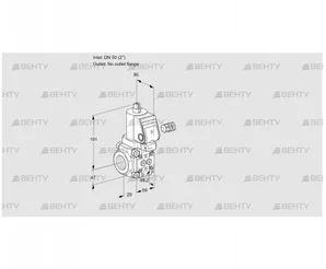 VAS250/-R/NWSR (88029885) Газовый клапан Kromschroder