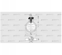 DKR 50Z03F350A (03149283) Дроссельная заслонка Kromschroder