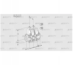 VCS1E15R/25R05NNVWR3/PPPP/PPPP (88101729) Сдвоенный газовый клапан Kromschroder