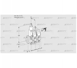 VCS1E15R/15R05LNKR/PPPP/PPPP (88102718) Сдвоенный газовый клапан Kromschroder