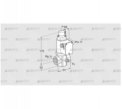 VG 20R02LK31D (85206160) Запорный газовый клапан Kromschroder