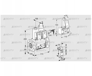 VCS780F05NLWRE/P2PP/PPZ- (88204618) Сдвоенный газовый клапан Kromschroder