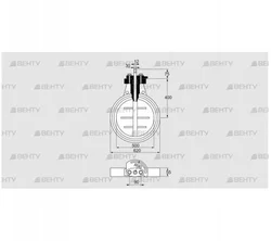 DKR 500Z03F650D (03149269) Дроссельная заслонка Kromschroder