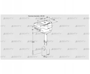 IBH80Z01A/20-07Q2T (88303477) Дроссельная заслонка Kromschroder