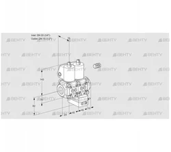 VCG1E20R/15R05NGEWL/PPPP/PPPP (88104742) Клапан с регулятором соотношения Kromschroder