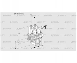 VCH2E40R/40R05FNHEVWR/PPPP/PPPP (88104335) Клапан с регулятором расхода Kromschroder