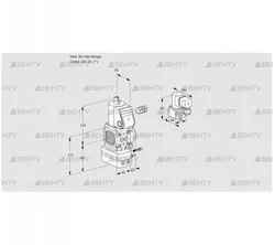 VAG1-/25R/NWAE (88021021) Газовый клапан с регулятором соотношения Kromschroder