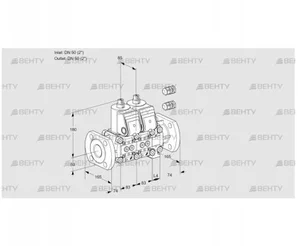 VCS3E50F/50F05NNVWR3/PPPP/PPPP (88106277) Сдвоенный газовый клапан Kromschroder