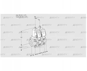 VCS2E40R/40R05NNWSR/PPPP/PPPP (88105712) Сдвоенный газовый клапан Kromschroder