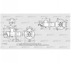 BIO 125HBL-400/335-(9)E (84023041) Газовая горелка Kromschroder