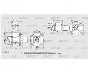 BIO 125HBL-400/335-(9)E (84023041) Газовая горелка Kromschroder