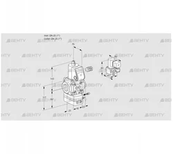 VAG125R/NWAE (88001175) Газовый клапан с регулятором соотношения Kromschroder