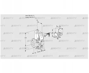 VAS125R/NK (88012052) Газовый клапан Kromschroder