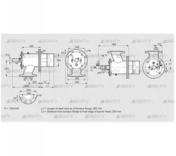 ZIO 200RBL-250/235-(25)D (84277087) Газовая горелка Kromschroder