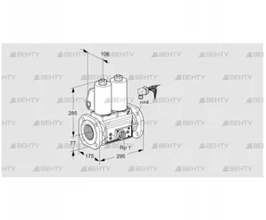 VCS665F05NNKLE/PPEP/PPPP (88203952) Сдвоенный газовый клапан Kromschroder