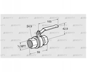 AKT 15TN88 (03152308) Запорный кран Kromschroder