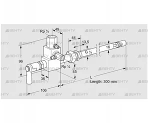 ZMI 16B300R (84230030) Пилотная горелка Kromschroder