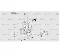 VCG3E50R/50R05NGEWR/2-MM/2-PP (88103893) Клапан с регулятором соотношения Kromschroder