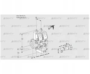 VCG3E50R/50R05NGEWR/2-MM/2-PP (88103893) Клапан с регулятором соотношения Kromschroder