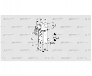 DG 17VCT1-6W /B (75454583) Датчик-реле давления газа Kromschroder