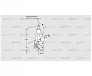 VAS3-/LQ (88000053) Газовый клапан Kromschroder