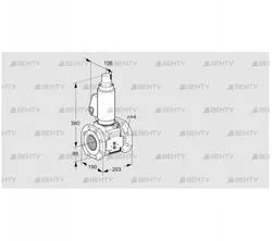 VAS7T80A05LQGLB/PP/PP (88202953) Газовый клапан Kromschroder